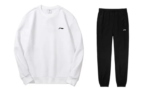 Li Ning Sports Life Collection Casual Sportswear Men's Crew Neck Moderate