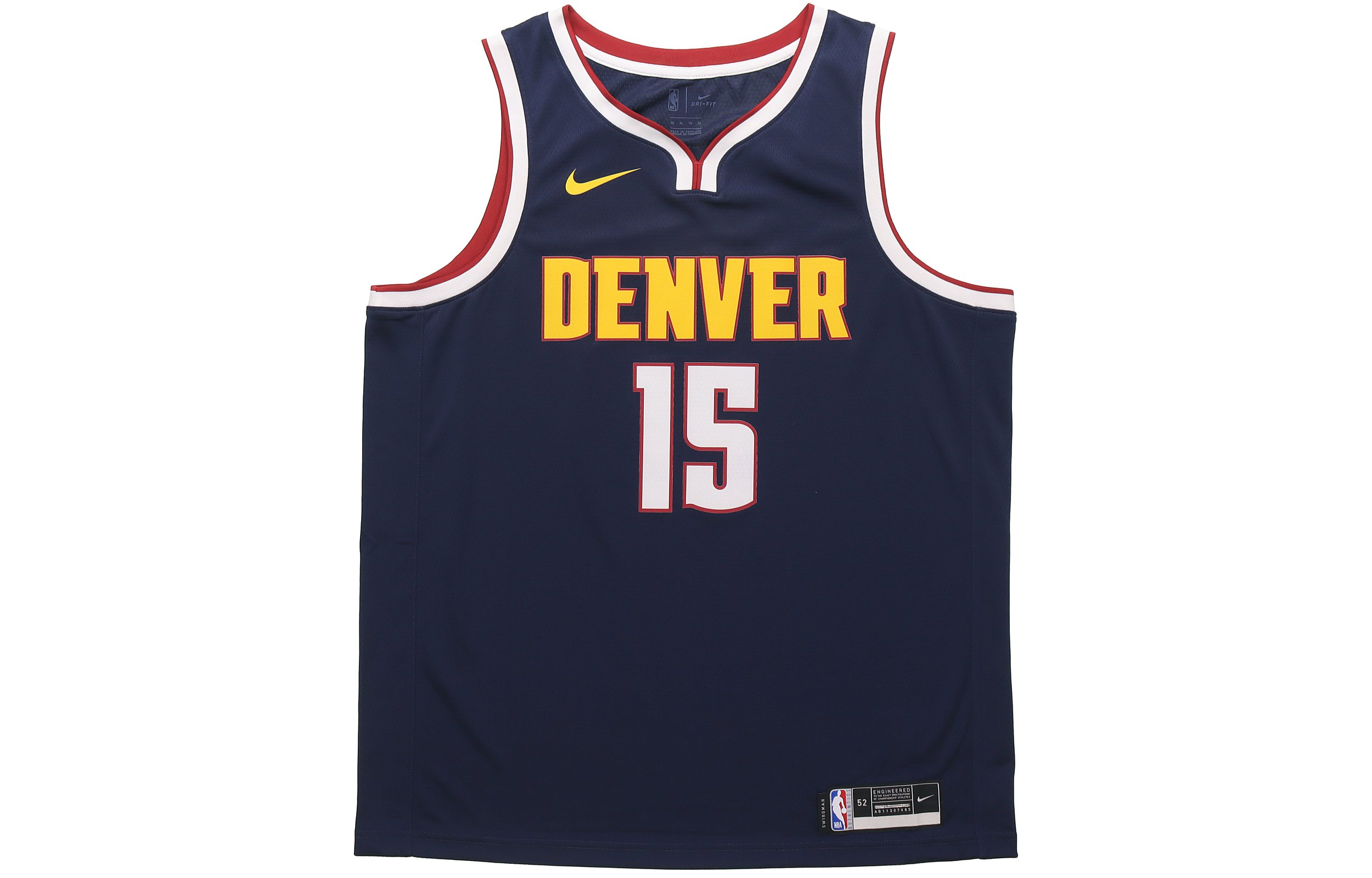 Nike NBA basketball jersey vest Denver Nuggets Jokic No. 15 Men's College Navy