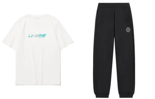 Li Ning Casual Sportswear Men's Crew Neck Moderate
