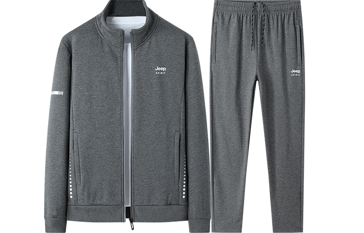 JEEP SPIRIT Casual Sportswear Men’s Stand Collar Moderate