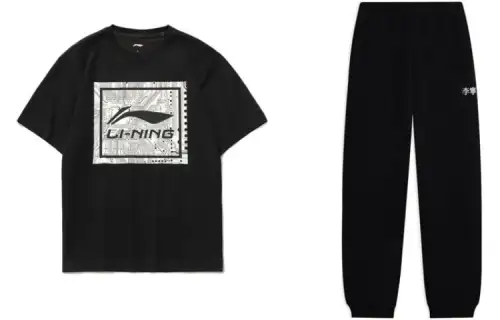 Li Ning Sports Fashion Collection Casual Sportswear Men's Black