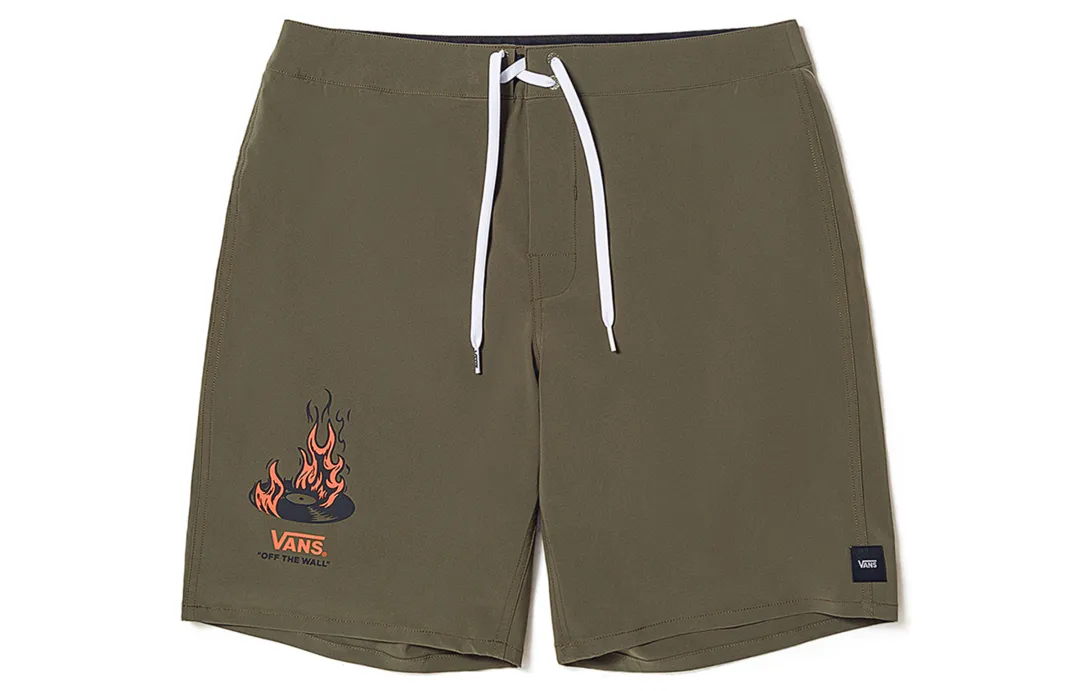 Vans OKEH FIRE RECORD Casual Shorts Unisex Army Green