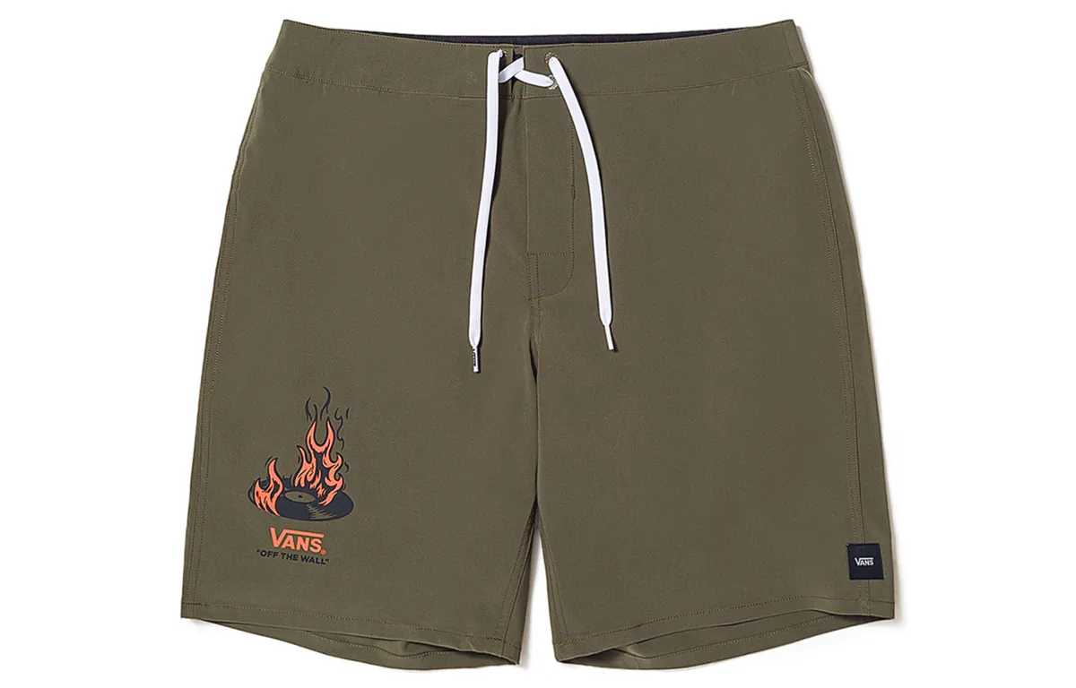 Vans OKEH FIRE RECORD Casual Shorts Unisex Army Green