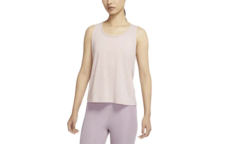 Nike Tank Tops Women's Pink Moderate Straight Fit