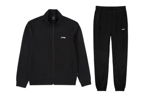 Li Ning Casual Sportswear Men's Stand Collar Thickened And Fleece Lined
