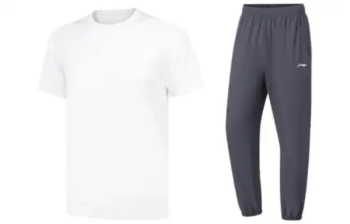 Li Ning Casual Sportswear Men's Crew Neck Moderate