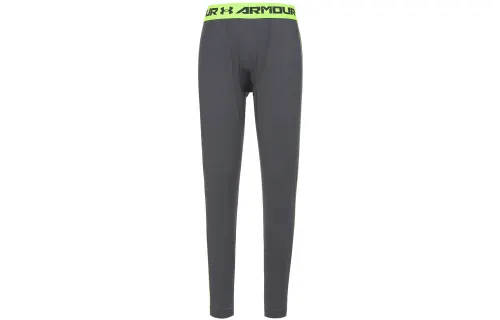 Under Armour Sports Pants Men's Charcoal Gray Neon Green Moderate