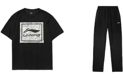 Li Ning Sports Fashion Collection Casual Sportswear Men's Crew Neck Moderate