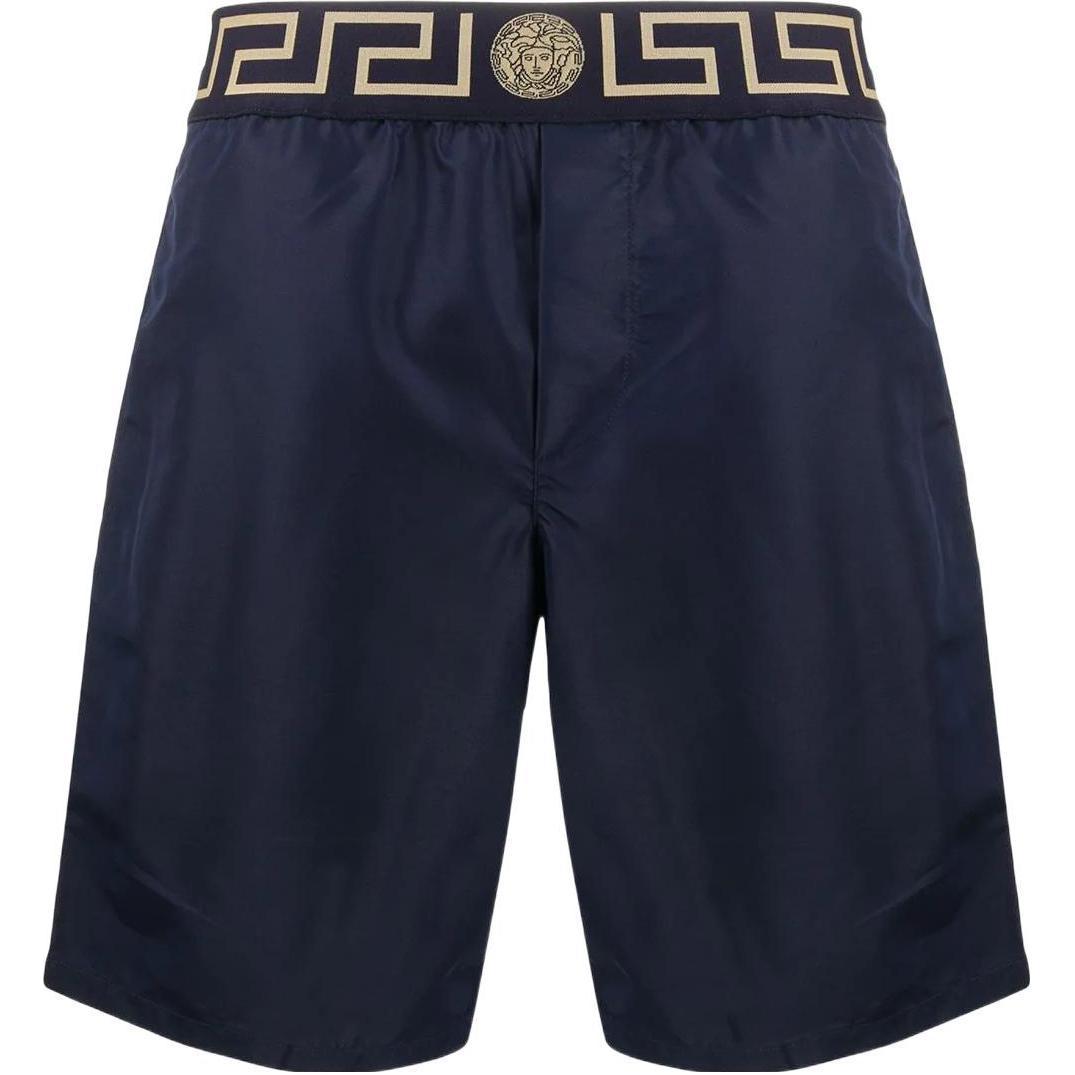 VERSACE Greca Waistband Swim Shorts