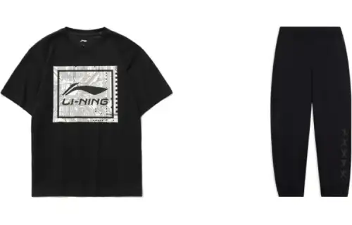 Li Ning Casual Sportswear Men's Crew Neck Moderate