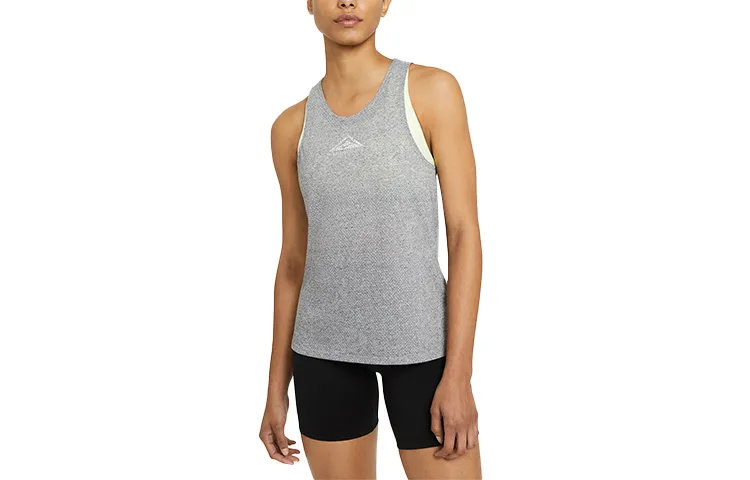 Nike Tank Tops Women's Gray Crew Neck Moderate Other