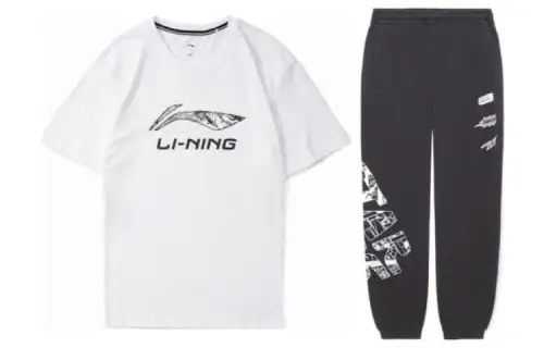 Li Ning Casual Sportswear Men's Crew Neck Moderate