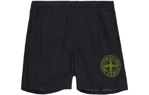 STONE ISLAND Casual Shorts Men's Black Moderate