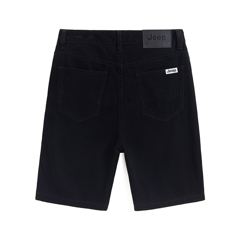 Jeep Jeep, cotton breathable universal thin denim skirt, black shorts, American style, loose straight fit