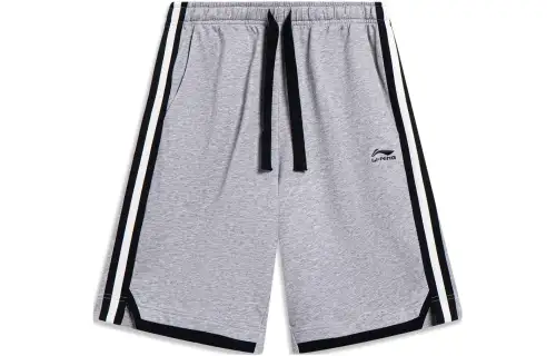 Li Ning Sports Fashion Collection Casual Shorts Men's Heather Gray