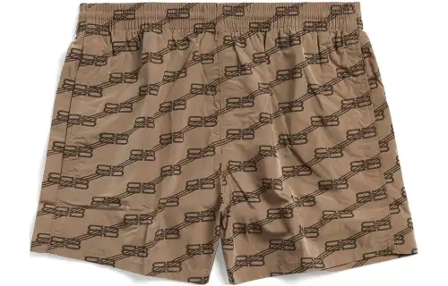 Balenciaga SS23 Casual Shorts Regular Fit Men's Brown
