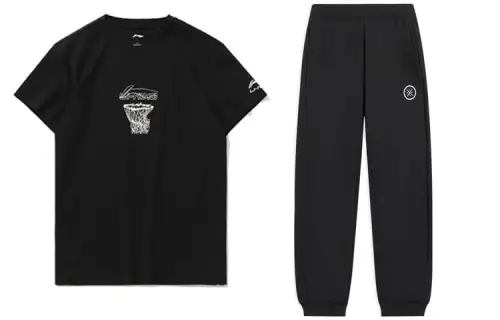 Li Ning Casual Sportswear Men's Crew Neck Moderate