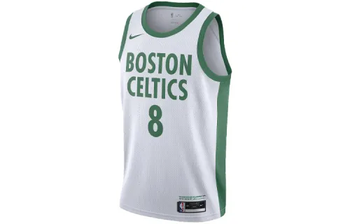 Nike NBA 2020/21 City Edition SW Fan Edition Boston Celtics Kemba Walker No. 8 Sports Fit Straight Basketball Vest Men's White