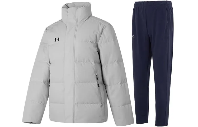 Under Armour Casual Sportswear Sets Men's Stand Collar Moderate