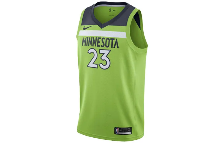 Nike X NBA Basketball Jerseys Men's Green Moderate Straight Fit