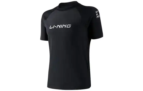 Li Ning Men's Swimwear Men's Black Casual Surf Swimsuit