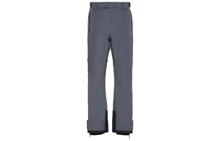 PRADA Ski Pants Men's Gray Straight Fit