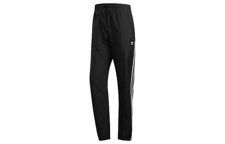 Adidas Originals Sports Pants Men's Black Moderate Cuffed Pants