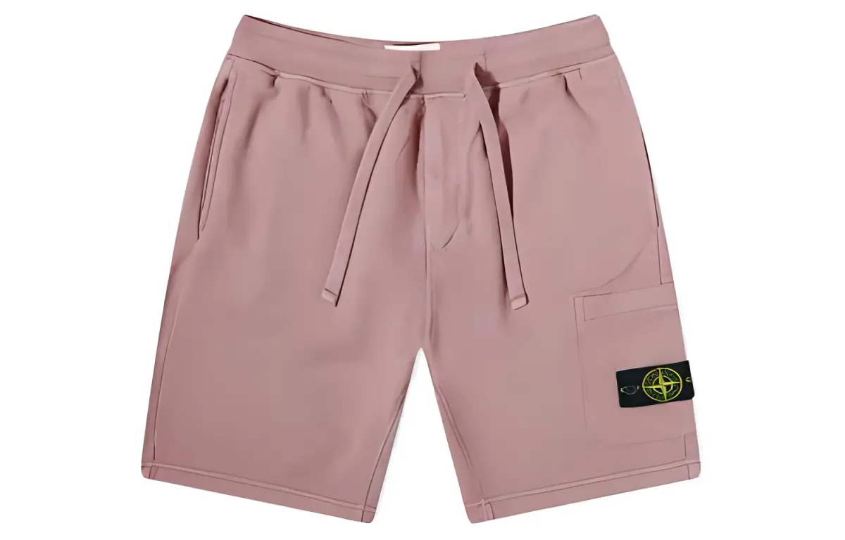 STONE ISLAND Casual Shorts Men's Pink Moderate