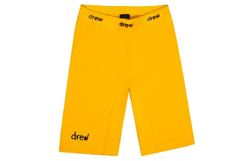 Drew house Letter Logo Series Sports Shorts Unisex Gold Moderate