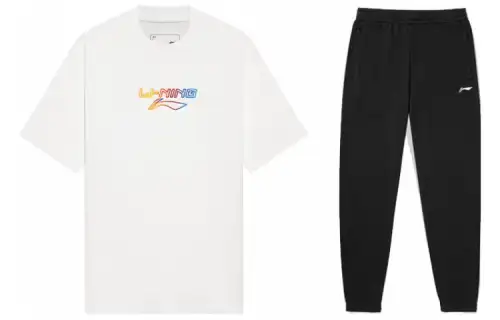 Li Ning Casual Sportswear Men's Crew Neck Moderate