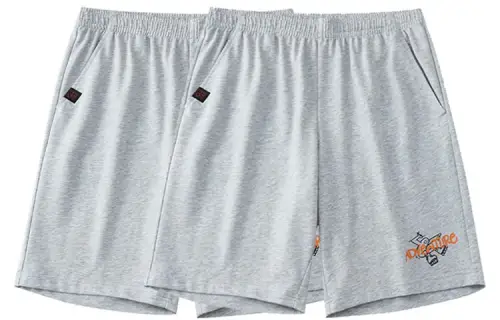 Anta Fitted Shorts Summer Men's 2 Pack Gray