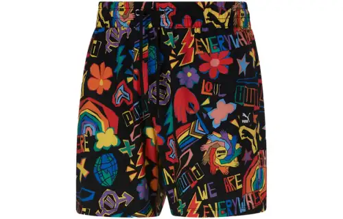 PUMA Beach Shorts Men's Black Moderate
