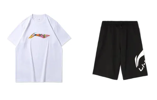 Li Ning Casual Sportswear Men's Crew Neck Moderate