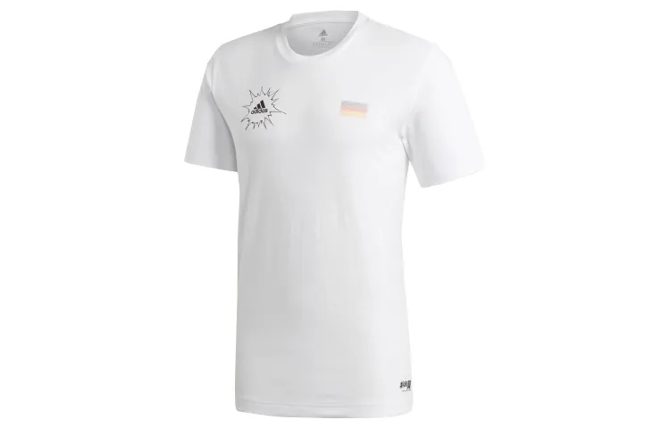 Adidas Soccer Jerseys Men's White Moderate Straight Fit