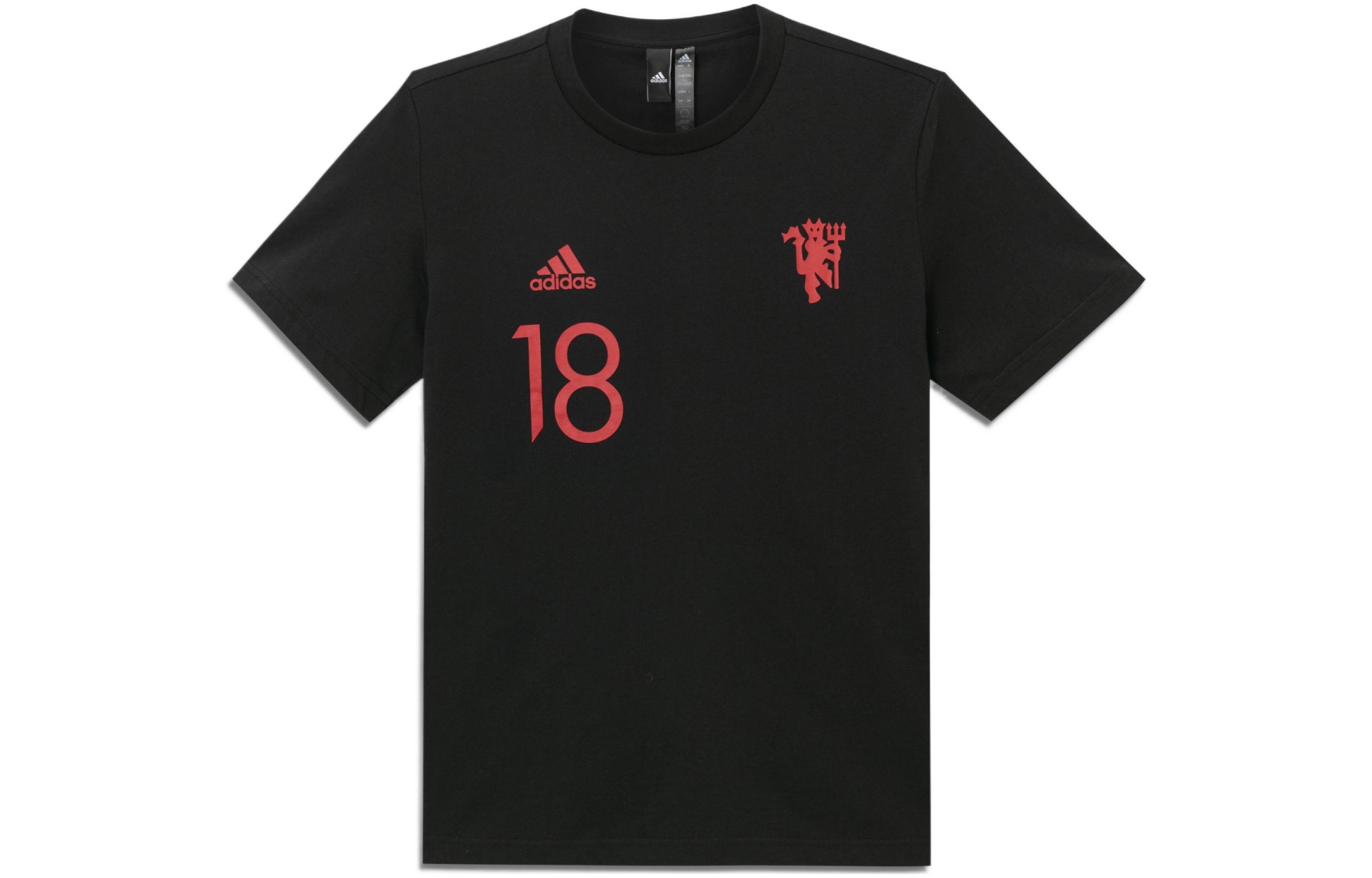 Adidas Manchester United Soccer Jerseys Men’s Black Moderate Straight Fit