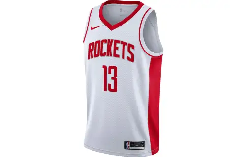 Nike NBA Houston Rockets Harden No. 13 Sports Loose Basketball Vest Men's White