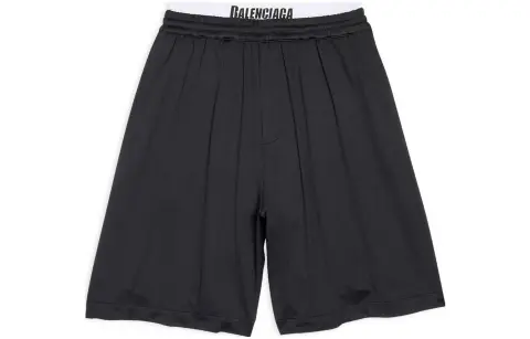 Balenciaga SS23 Beach Shorts Loose Fit Men's Black