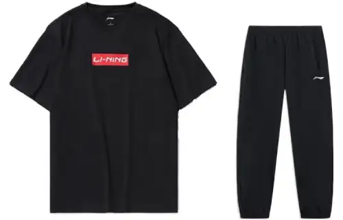 Li Ning Casual Sportswear Unisex Crew Neck Moderate