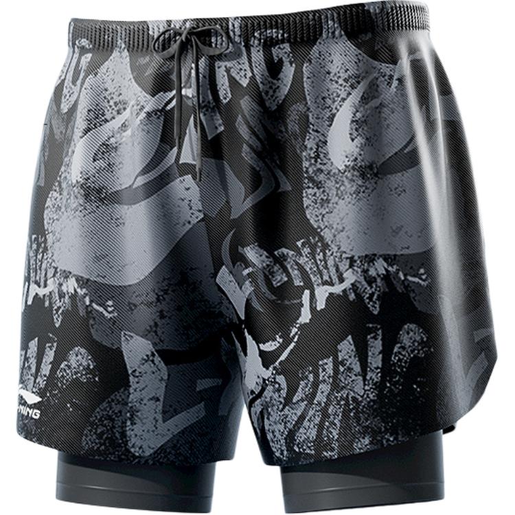 Li Ning Sports Fashion Collection Swimming Shorts Men’s Black