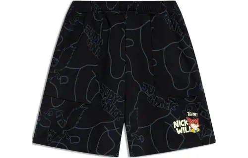 Li Ning x Disney Sports Life Collection Casual Shorts Men's Black