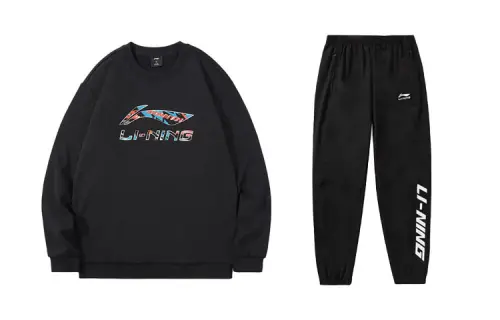 Li Ning Casual Sportswear Men's Crew Neck Moderate
