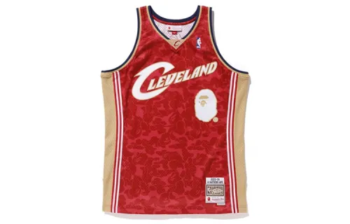 Bape X Mitchell & Ness Cavs Abc Basketball Swingman Jersey