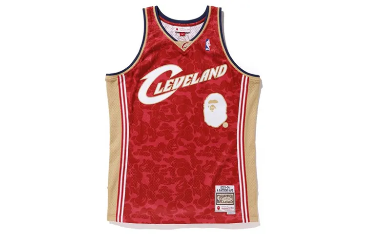Bape X Mitchell & Ness Cavs Abc Basketball Swingman Jersey