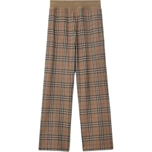 Burberry Checked Straight Leg Track Pants