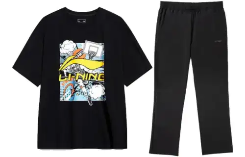 Li Ning Casual Sportswear Men's Crew Neck Moderate