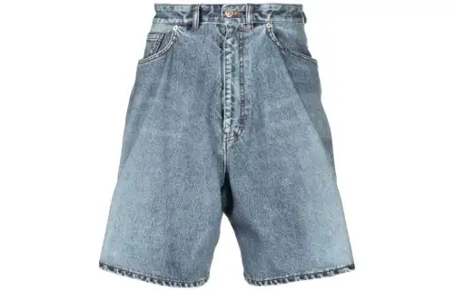 Balenciaga FW22 Casual Shorts Loose Fit Unisex Blue