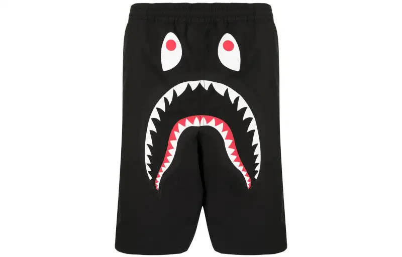 A BATHING APE Casual Shorts Men's Black Thin