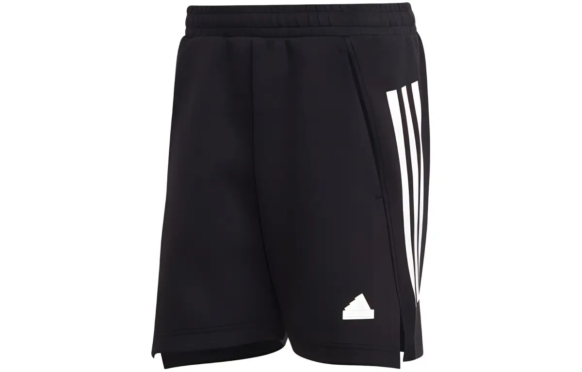 Adidas Casual Shorts Men's Black Moderate Straight Fit Pants