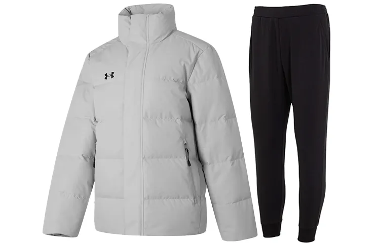 Under Armour Casual Sportswear Sets Men's Stand Collar Moderate