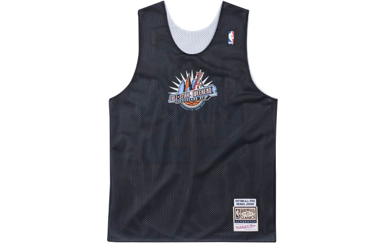 Mitchell Ness Basketball Jerseys Men’s Black Moderate Straight Fit